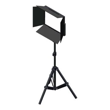 Camera studio light icon, isometric style Stock Illustration