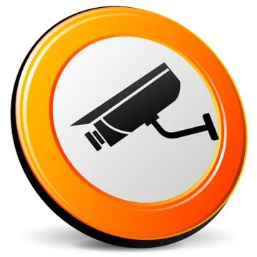 Camera suveillance icon Stock Illustration