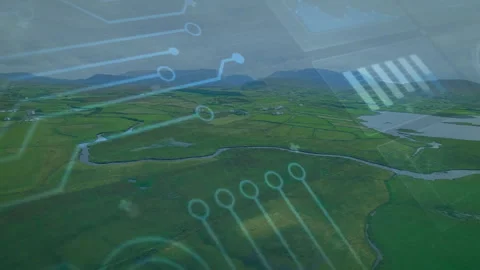 Camera sweeping valley 0 스톡 동영상 312467603