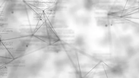The camera swirls around inside the neural network producing the work. Stock Footage 240282534