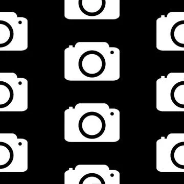 Camera symbol seamless pattern イラスト素材