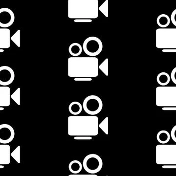 Camera symbol seamless pattern 스톡 일러스트