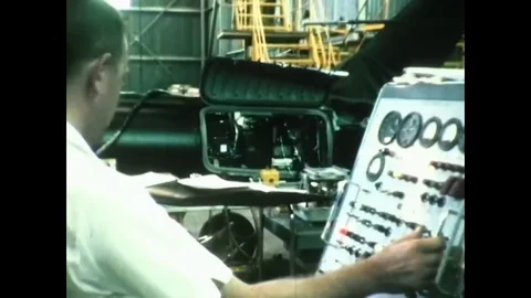 The camera system is installed and radar energy absorption blankets are attached Stock Footage 79512323