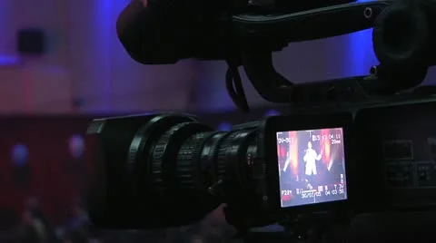 Camera takes in the theater performance Stock Footage 21944724