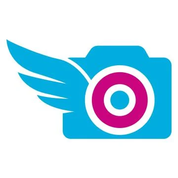 Camera Target Photography Logo Design Media Vector Template Icon Stock Illustration