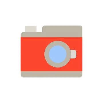 Camera, technology icon. Simple color vector elements of hipster style icons for Illustrazione stock