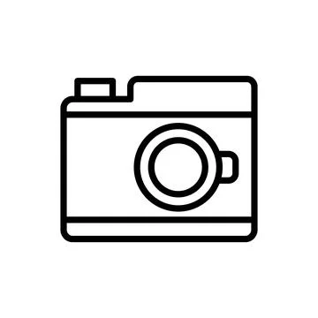 Camera, technology icon. Simple line, outline vector elements of hipster style Stock Illustration