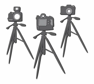 Camera theme Stock Illustration