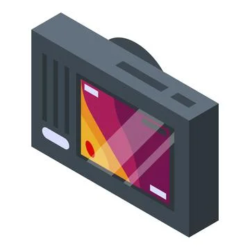Camera thermal imager icon, isometric style Stock Illustration