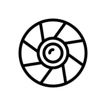 Camera thin line icon Stock Illustration