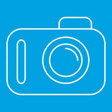 Camera thin line icon Stock Illustration