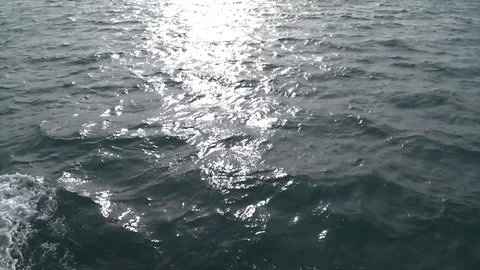 Camera Tilts Up from Ocean to Phang Na Coastline Stock Footage 84830825