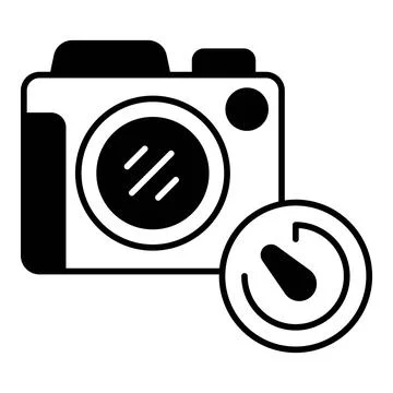 Camera Timer Dualtone Icon Stock Illustration