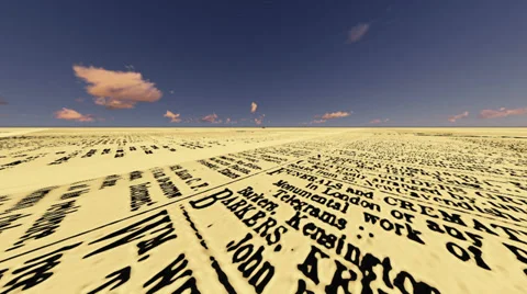 Camera track to man in the chair reading the newspaper Video stock 34288460