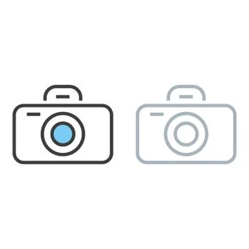 Camera. Travel vector icon Illustrazione stock