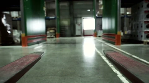 Camera travels inside a large warehouse. Stock Footage 67335962