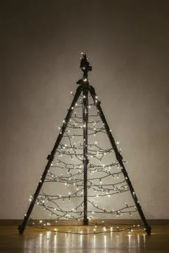 Camera Tripod Christmas Tree Stock Photos