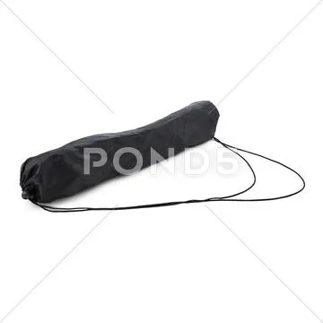 Camera tripod cover over isolated white background Stock Photos