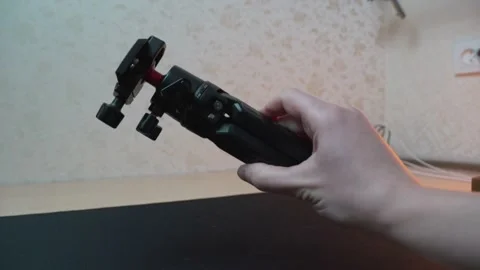 Camera tripod or monopod for video shooting Stock Footage 232612451