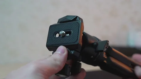 Camera tripod or monopod for video shooting Stock Footage 232612495