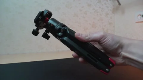 Camera tripod or monopod for video shooting Video stock 232612931
