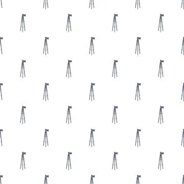 Camera tripod pattern creating a seamless background design Stock Illustration