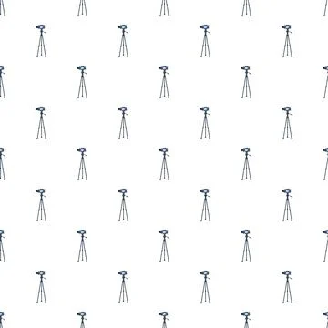 Camera tripod pattern creating a video photography background Stockillustratie