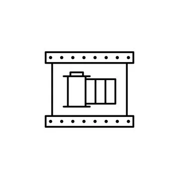 Camera type icon. Element of video products outline icon for mobile concept and Stock Illustration