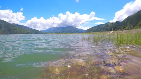 Camera under water in lake Stock Footage 220406947