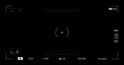 Camera user interface Illustrazione stock