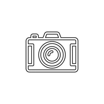 Camera vector icon Illustrazione stock