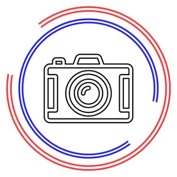 Camera vector icon Stock Illustration