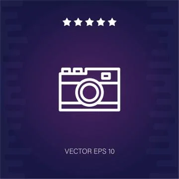 Camera vector icon Stock Illustration
