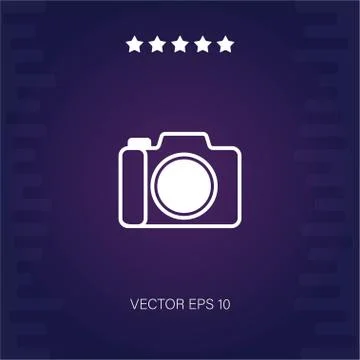 Camera vector icon Stock Illustration