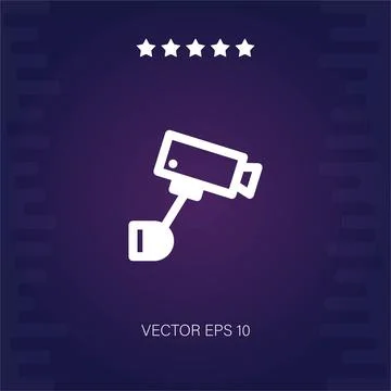 Camera vector icon Illustrazione stock