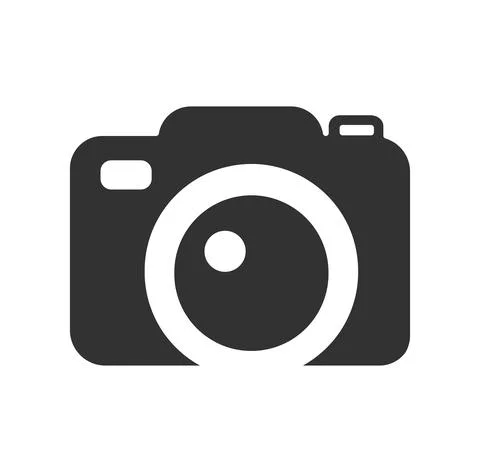 Camera vector icon on white background 스톡 일러스트