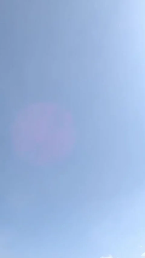 Camera video of clear blue sky in daylight Stock Footage 325650051