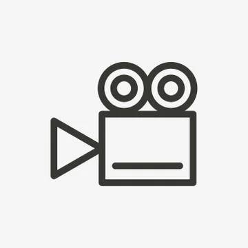 Camera video icon Stock Illustration