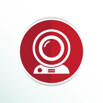 Camera video icon web vector insight cam chat network Stock Illustration