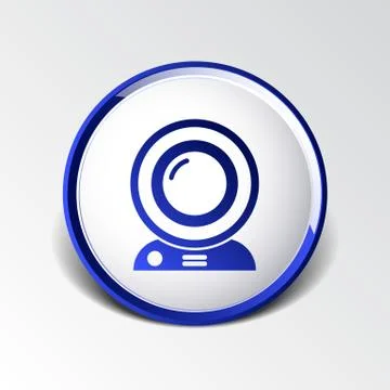 Camera video icon web vector insight cam chat network Stock Illustration
