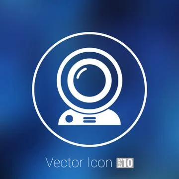 Camera video icon web vector insight cam chat network Stock Illustration