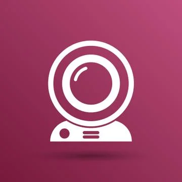 Camera video icon web vector insight cam chat network Stock Illustration