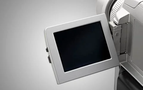 Camera video screen (clipping path ) Foto stock