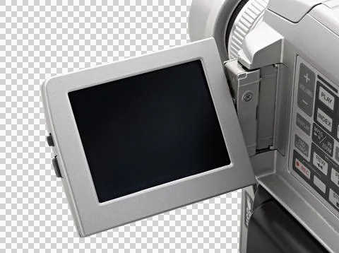 Camera video screen (clipping path ) Stock Photos