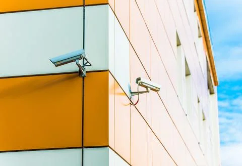 Camera video surveillance Fotos Stock