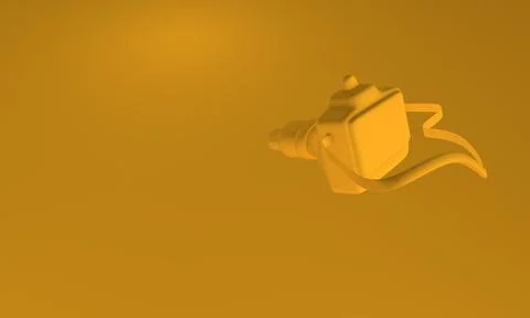 Camera view from back 3d render Illustration image Stock Illustration