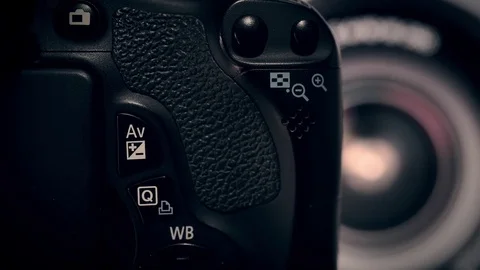 Camera view finder close up stock footage Stock Footage