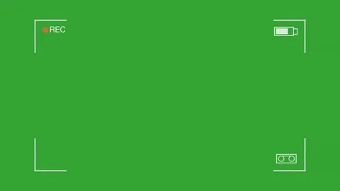 Camera viewfinder. Camera Recording Screen with alpha channel in loop mode. TV 스톡 동영상 104941070