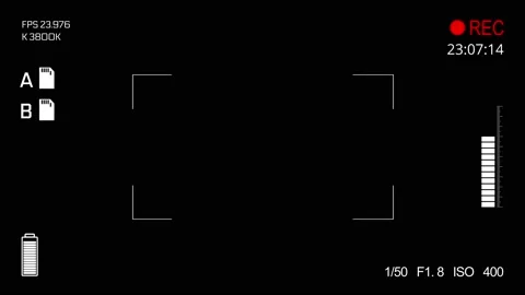 Camera viewfinder Camera viewfinder gree... | Stock Video | Pond5