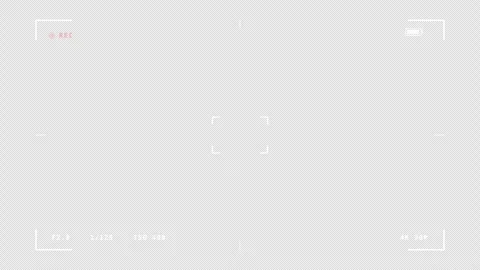 Camera Viewfinder Corner Brackets Rec Overlay Alpha Channel Stock Footage 342718341